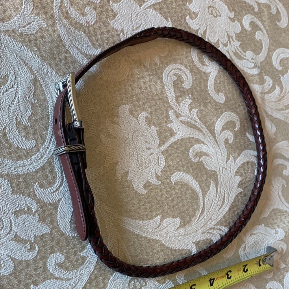 Talbots Brown Leather Belt Classic Accessory